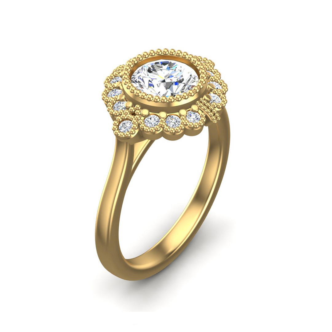 Briella Halo Engagement Ring
